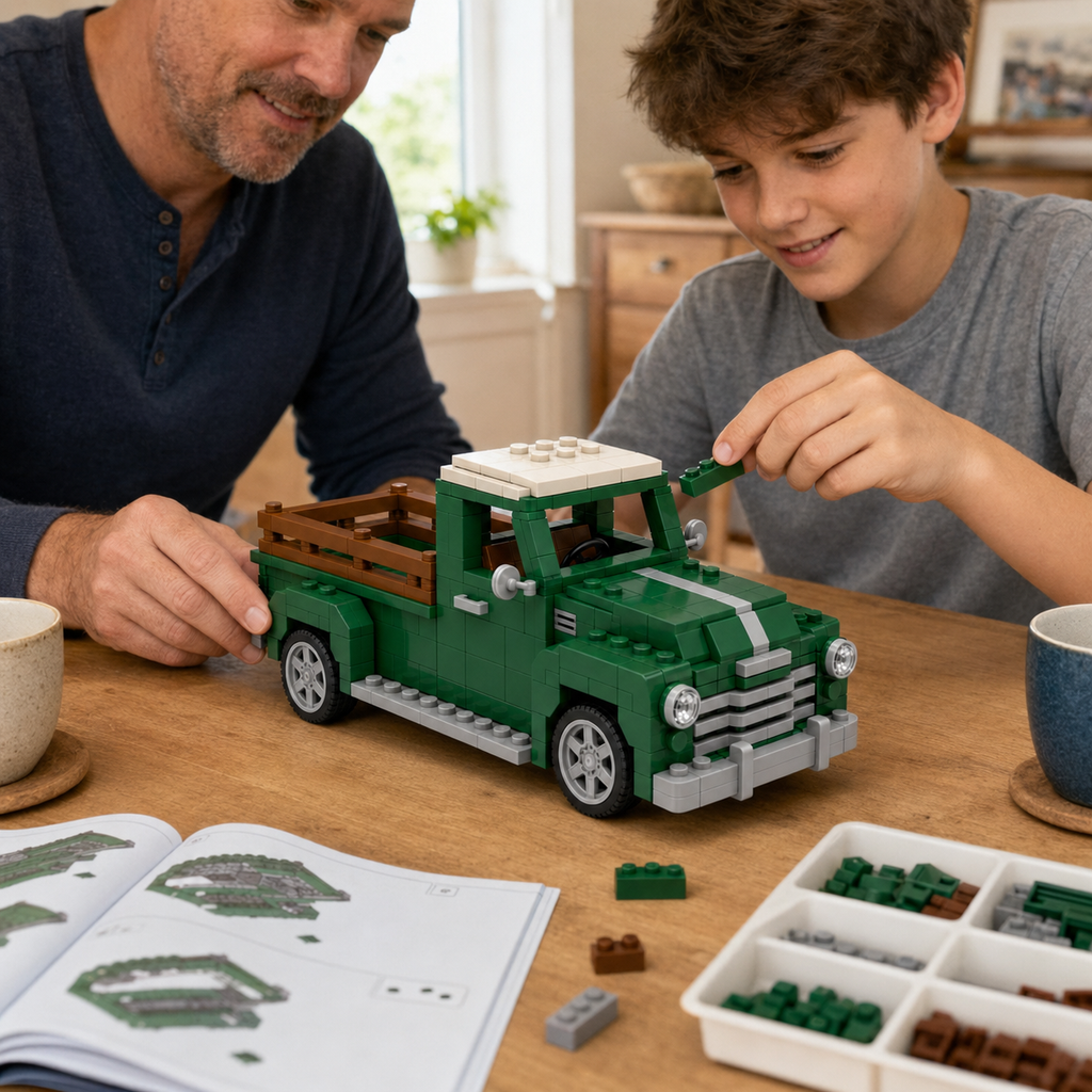 1950s Heritage Farm Truck Building Set 🛻🌾