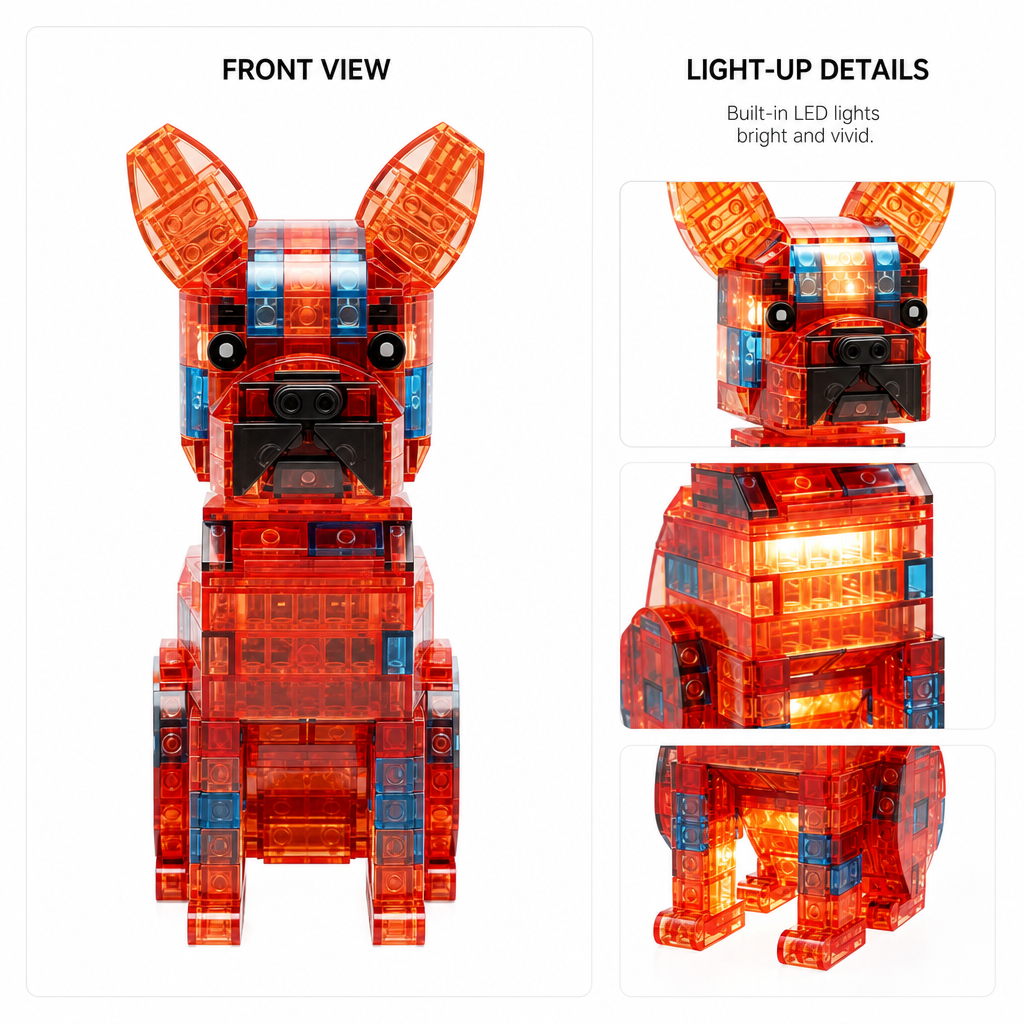Ruby Red Dog Building Set 🐶 🛑