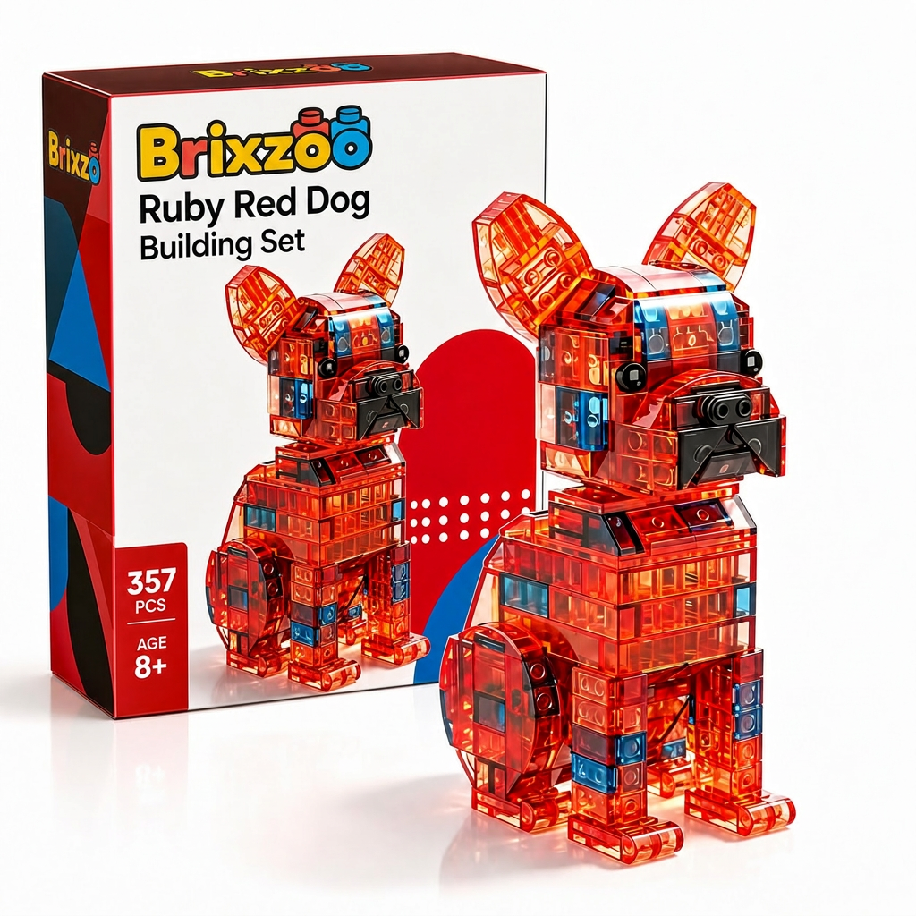 Ruby Red Dog Building Set 🐶 🛑