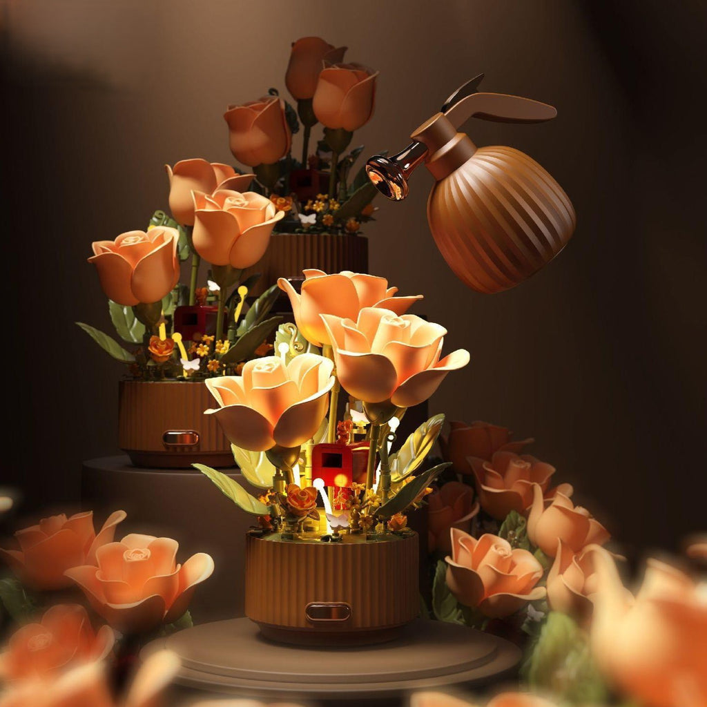 Elektrischer Verzauberter-Rosen-Licht-Baustein