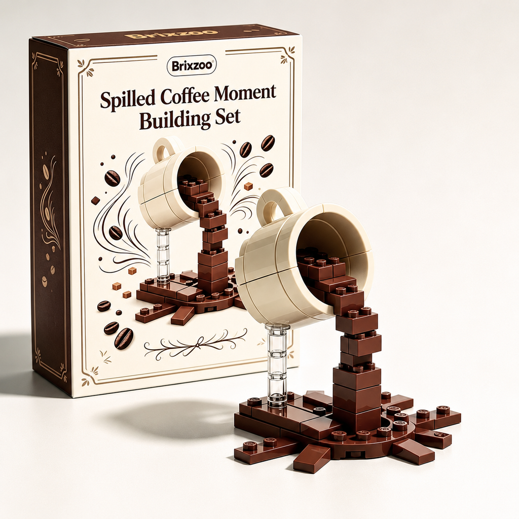 Spilled Coffee Moment Building Set ☕😱
