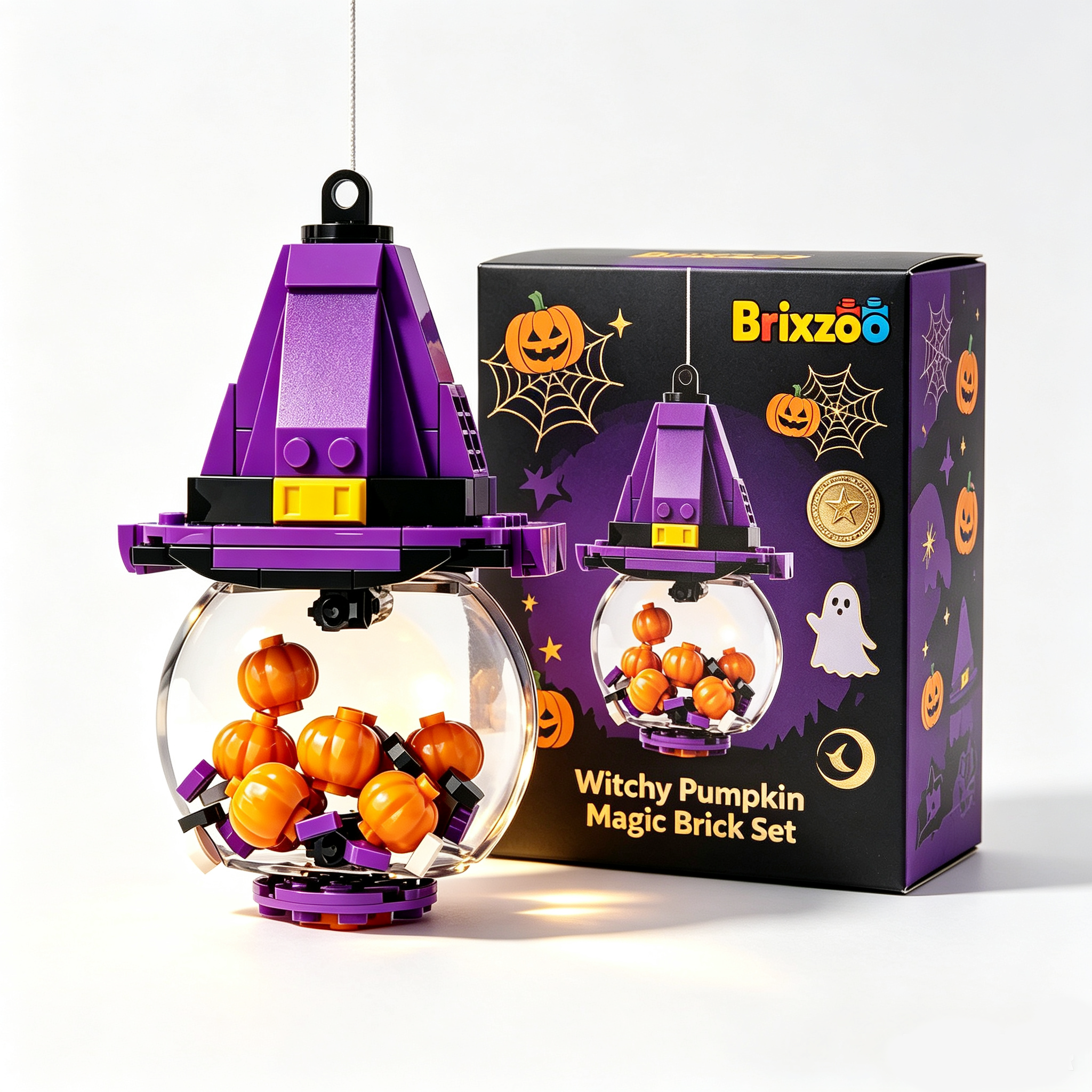 Witchy Pumpkin Magic Brick Set 🔮🎃