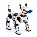 Cyber Companion Robot Dog Brick Set | Futuristic Mechanical Display Model for Adults