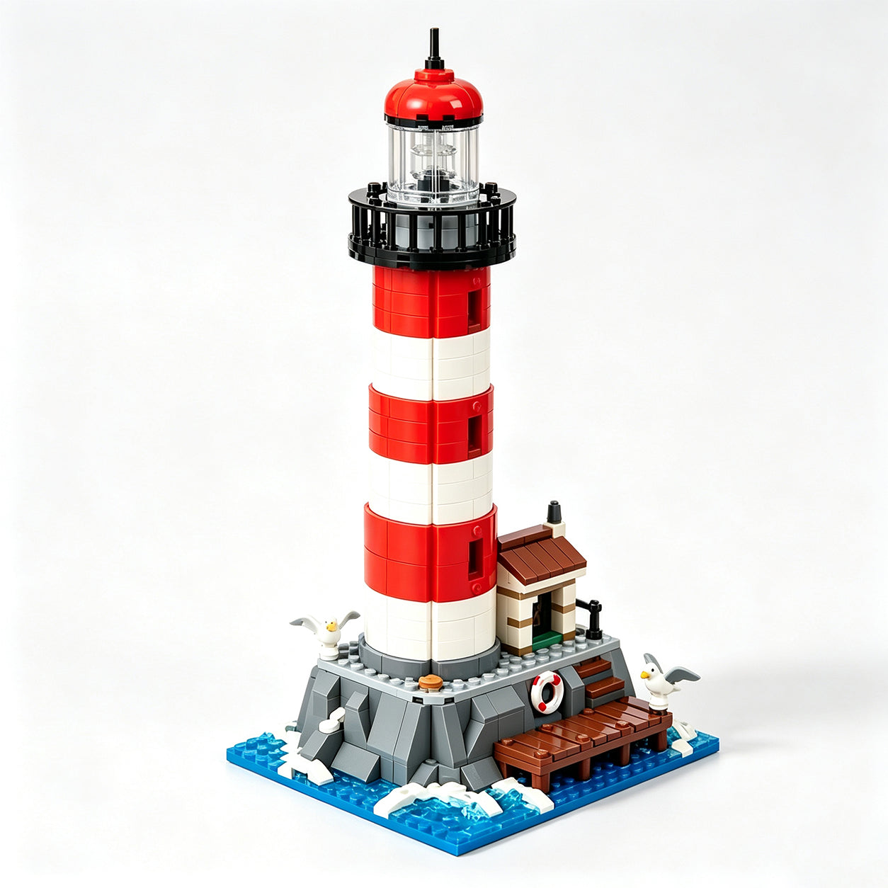 Beacon of Hope Lighthouse Building Block Set – Coastal Landmark Display Model