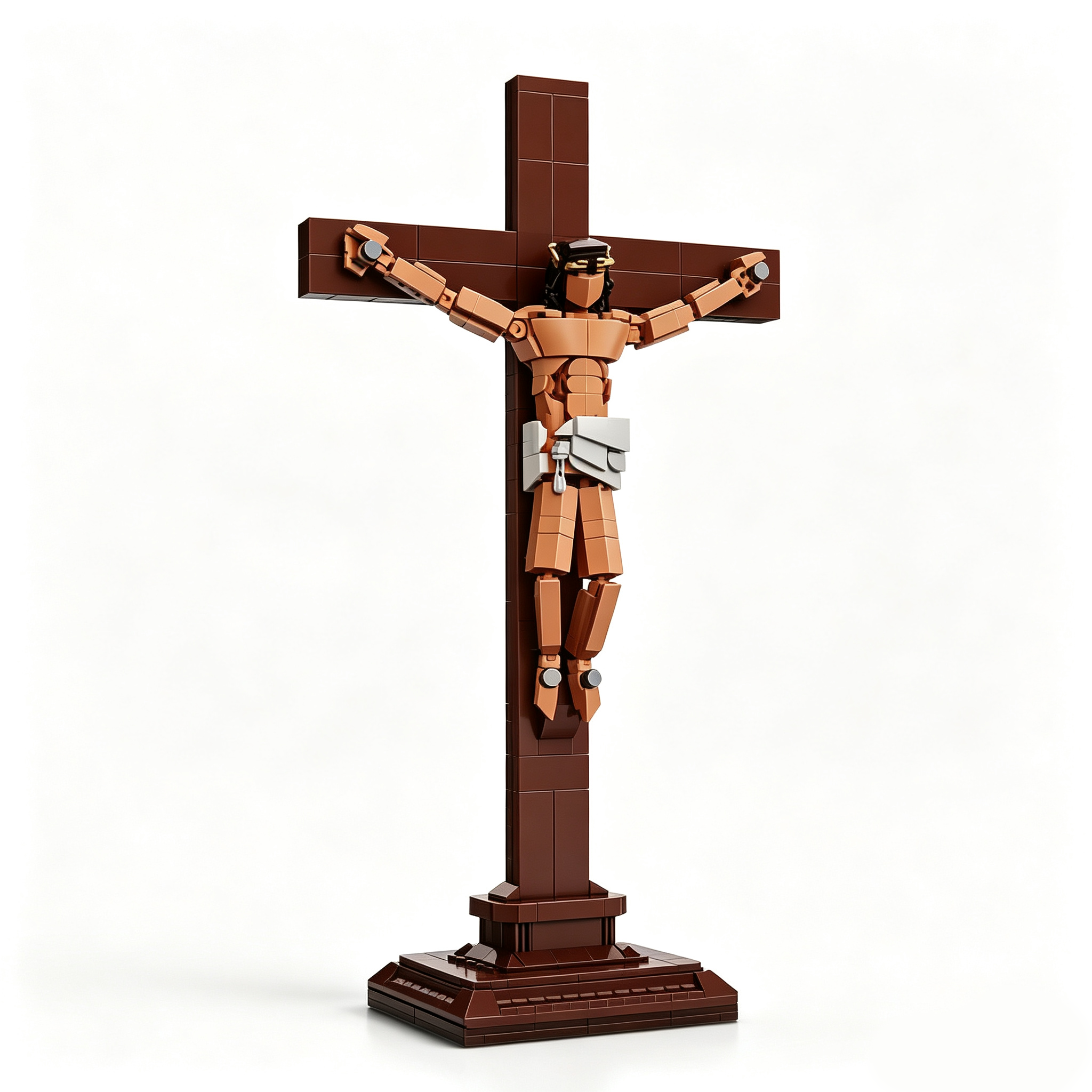 Set de construcción Jesús crucificado – Cruz de fe y redención✝️