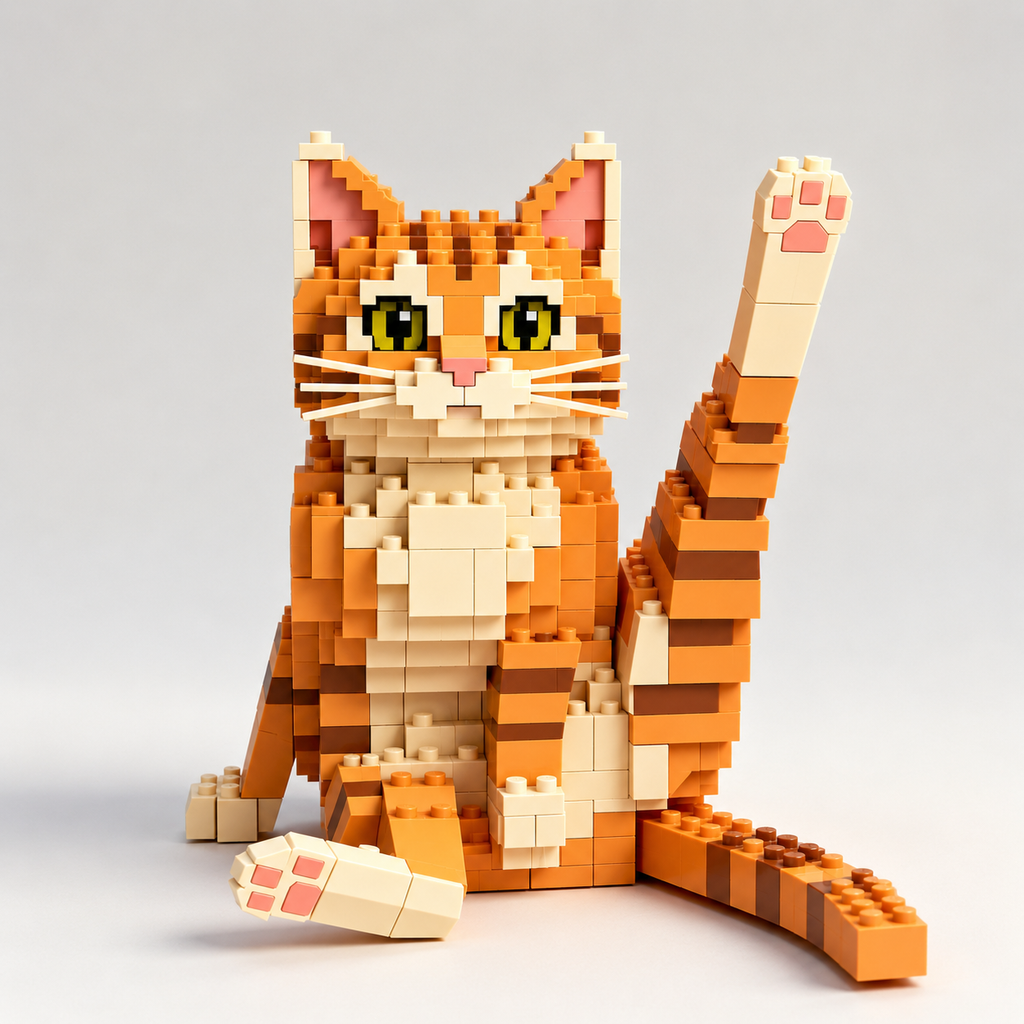 🐱Adorable Gato Pose Ladrillo🐾
