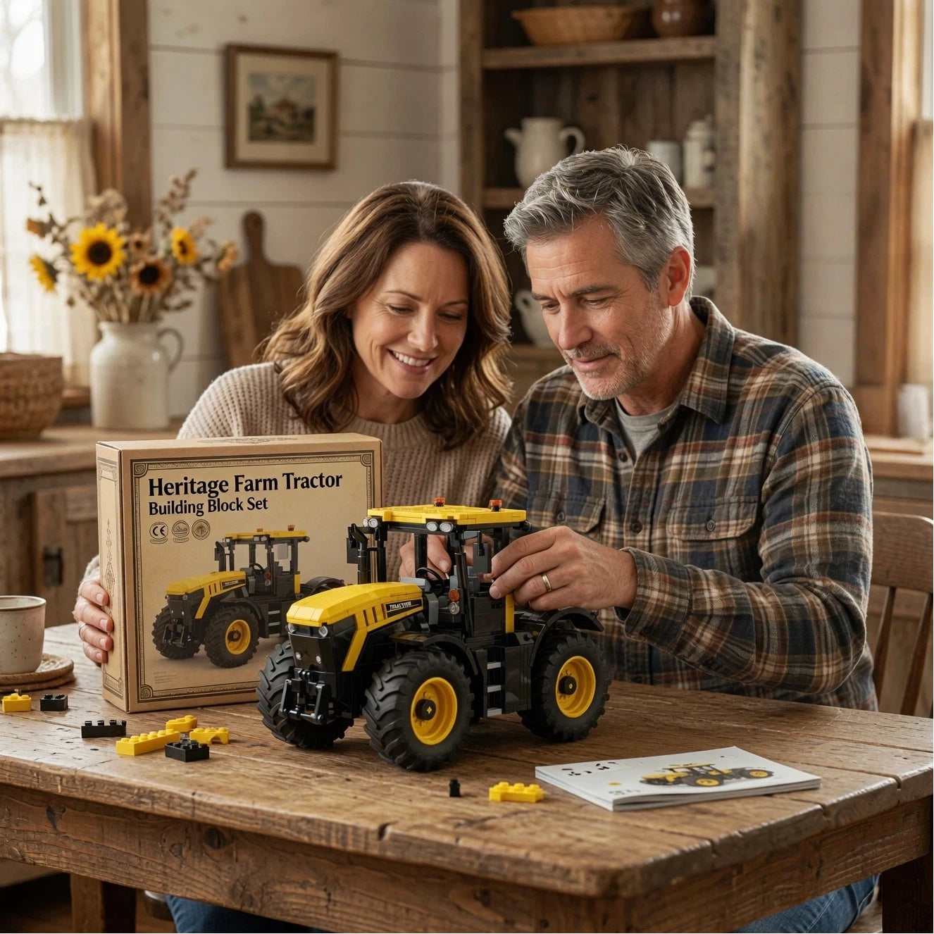 🚜Heritage Farm Tractor Building Block Set