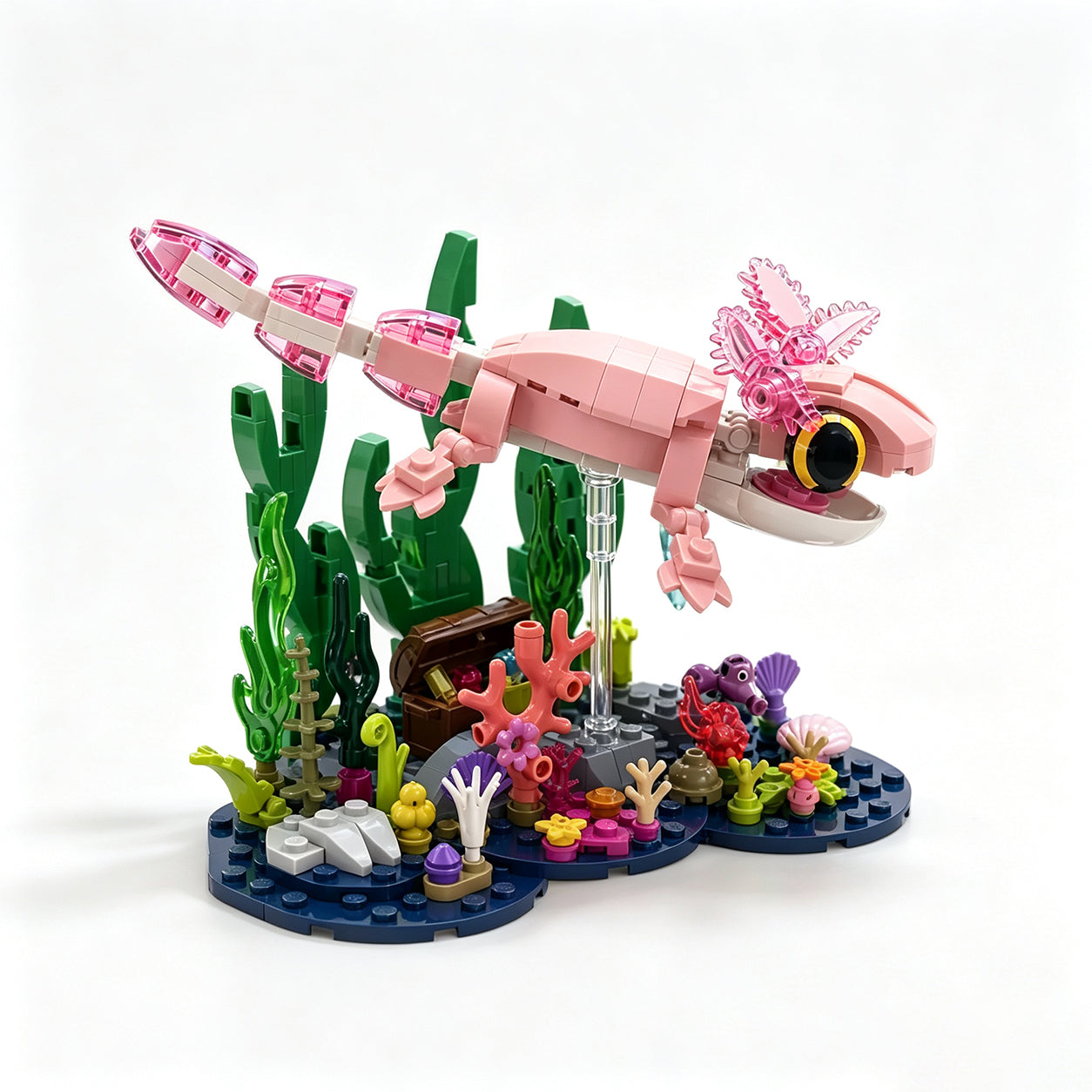 Axolotl Underwater Garden Building Block Set