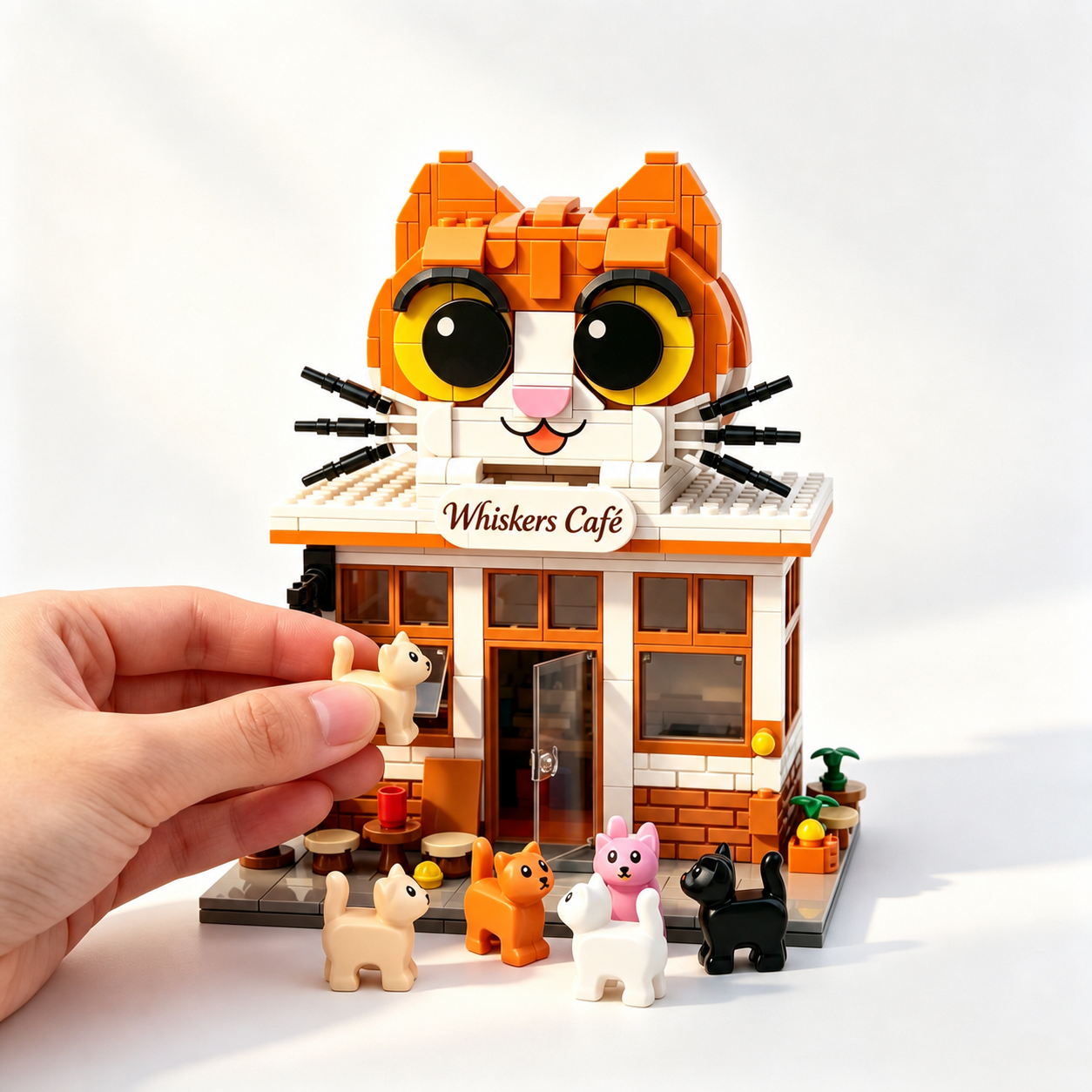 Cozy Cat Café Building Set 🐱☕