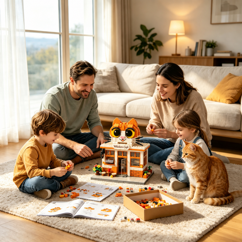 Cozy Cat Café Building Set 🐱☕