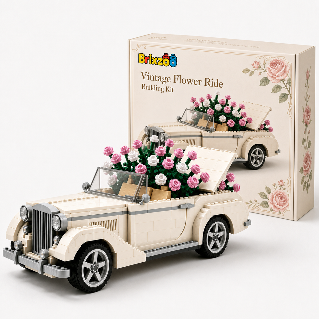 Vintage Flower Ride Building Kit 🌷🚘