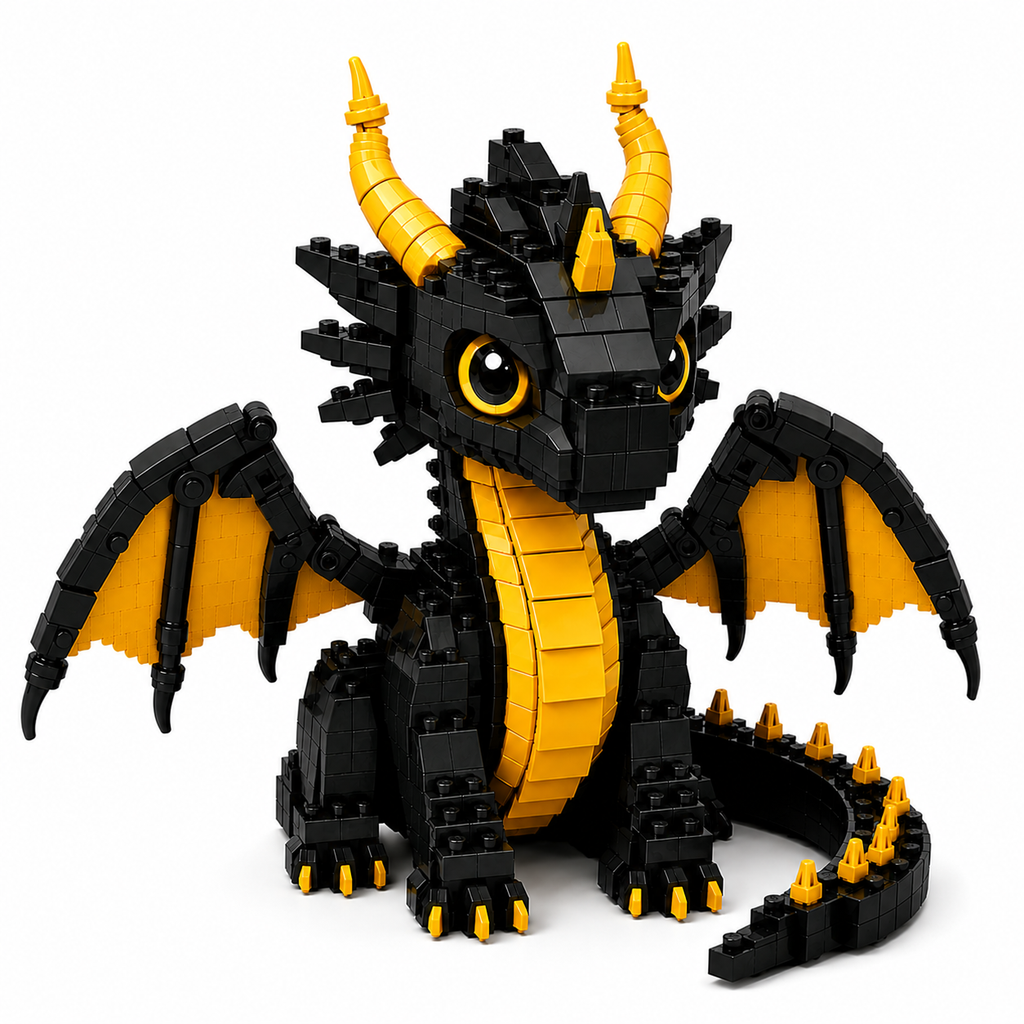 Shadowflame Dragon Brick Set - 2026 Limited Edition Building Block Set