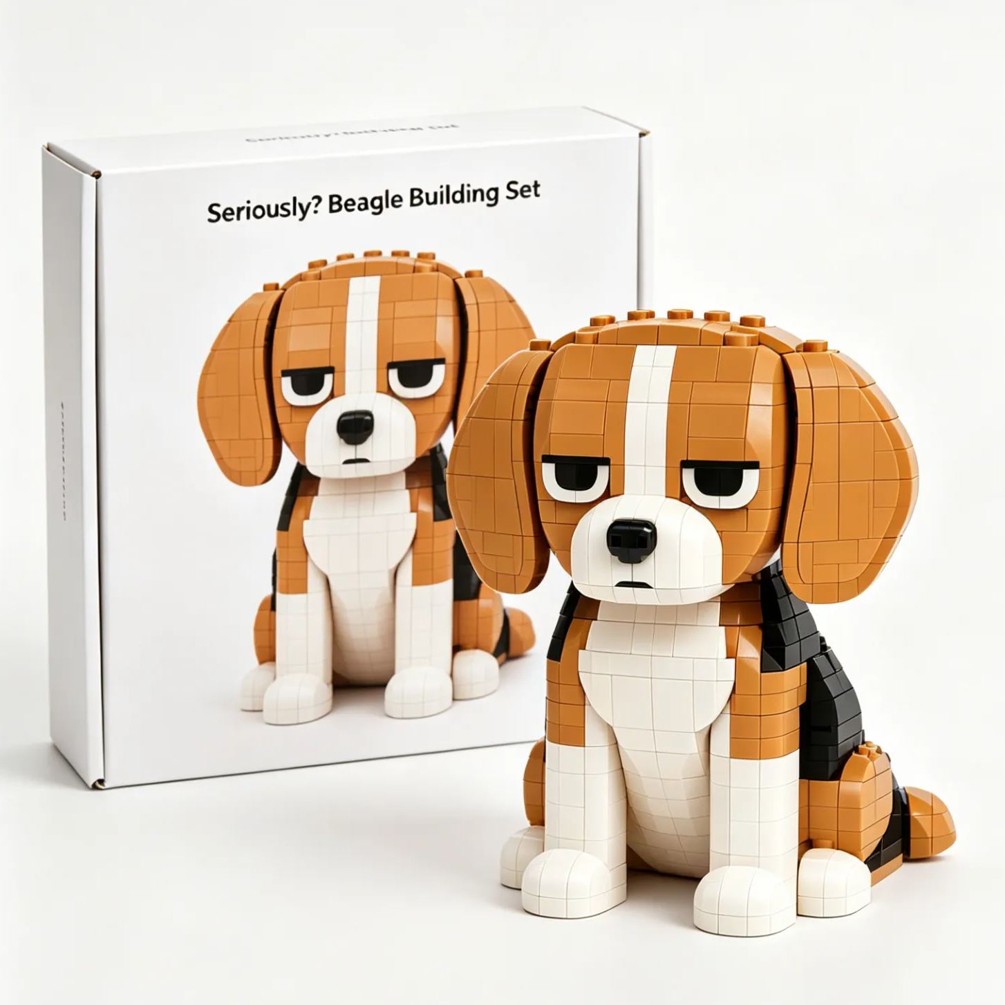 😑 ¿En serio? Set de construcción Beagle 🐶