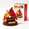 🐦 Cardinal Love Pair Brick Building Kit