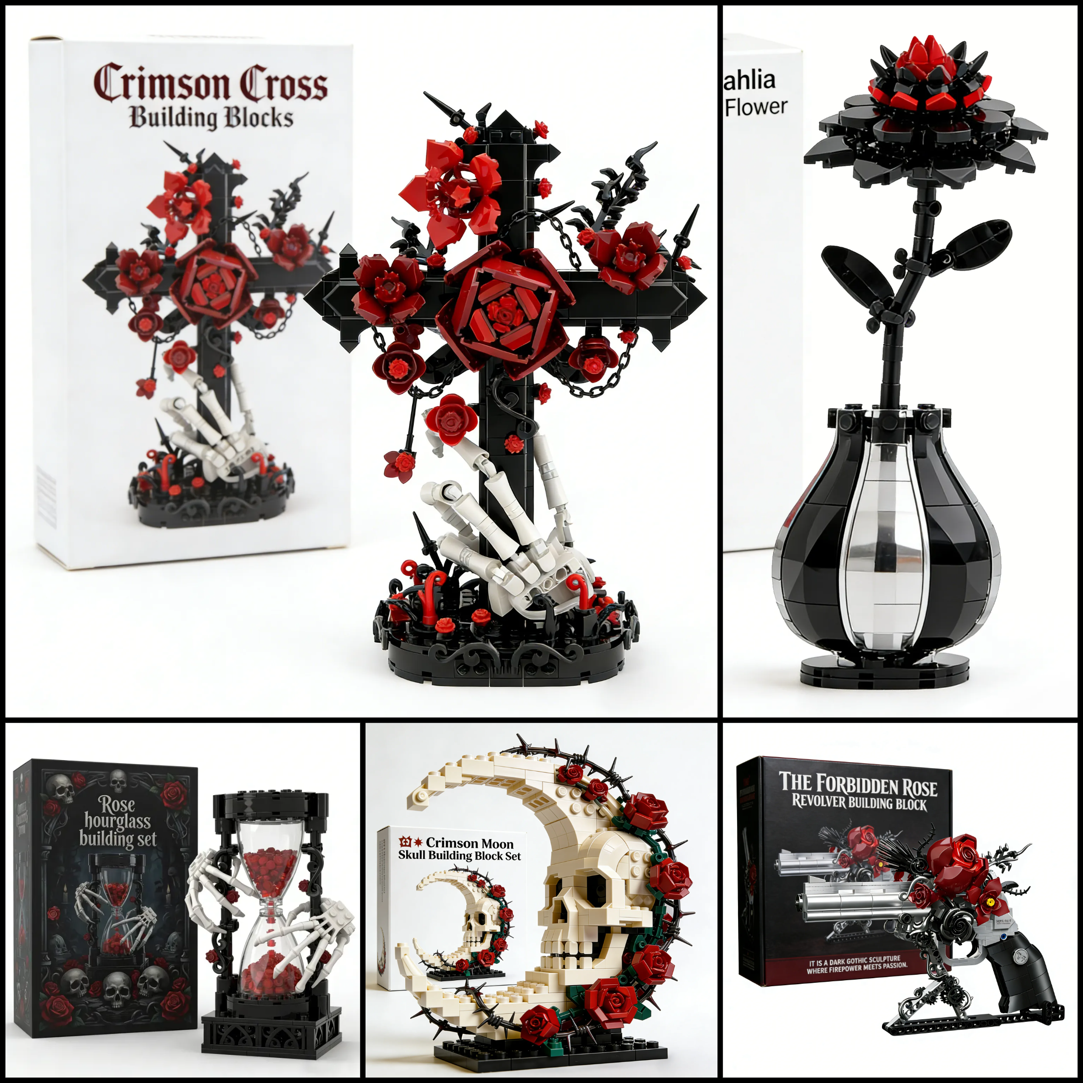 🌹🖤Midnight Rose – Gothic 2026 Limited Edition Bausteine-Set