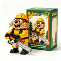 🦫 Lumberjack Hardhat Beaver Brick Building Kit