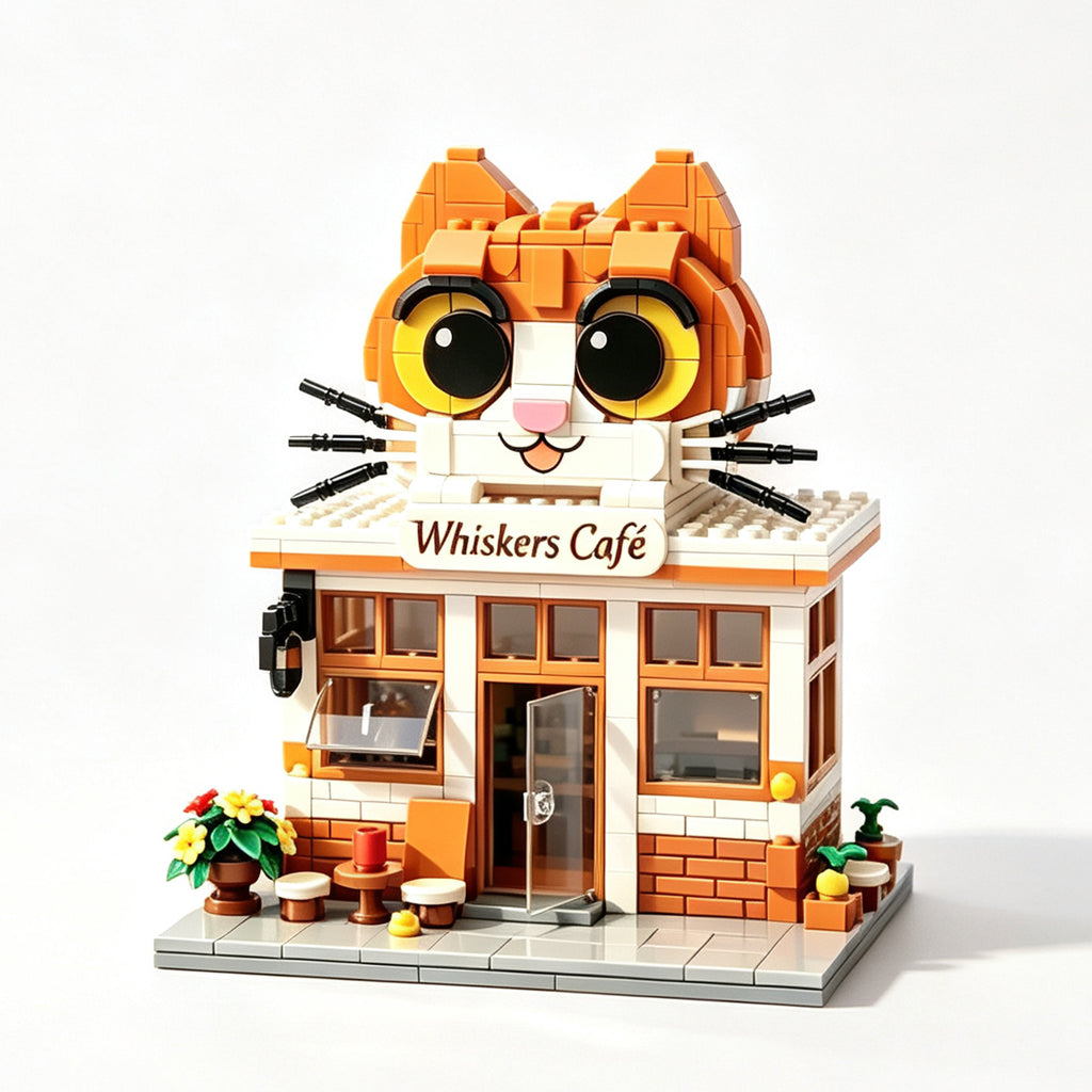 Cozy Cat Café Building Set 🐱☕