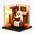 👻 Cozy Light-Up Reading Ghost Nook Brick Kit