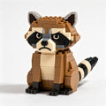 🦝 Grumpy Raccoon Brick Building Kit, Multi-Scene Decor – Perfect Family DIY Craft, Birthday Gift for Friends & Parents, Farmhouse Cabin Tabletop Ornament