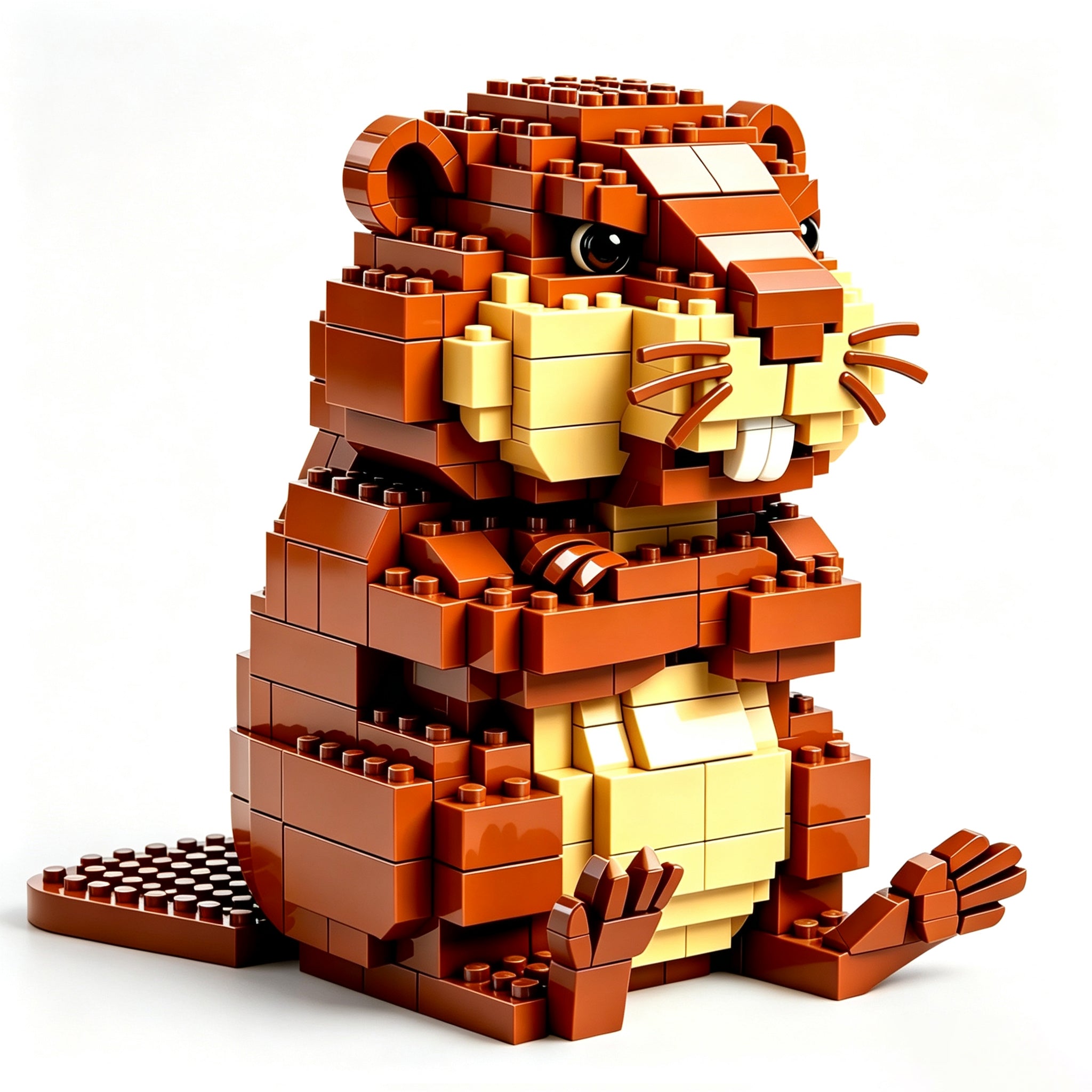 Cute Angry Beaver Collectible Blocks