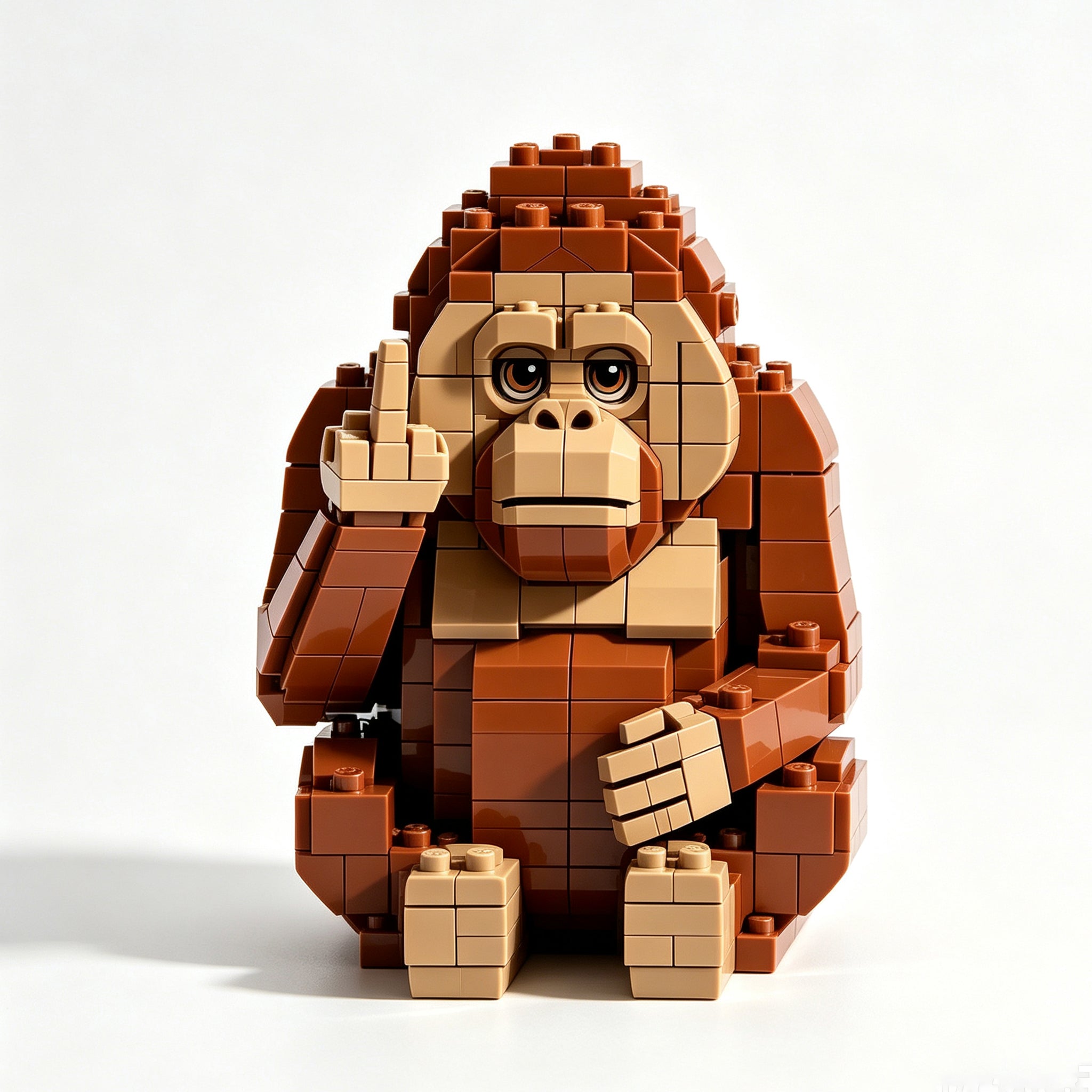 Middle Finger Gorilla Building Block Set🖕